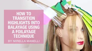 How To Transition Highlight Client Into Balayage Client Using a Foilayage Technique | Kenra Color