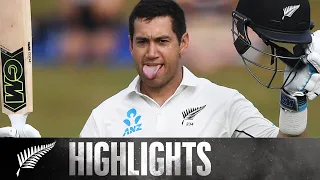 Taylor's Record Equaling Ton | HIGHLIGHTS | 2nd Test, Day 3 - BLACKCAPS v Windies, 2017