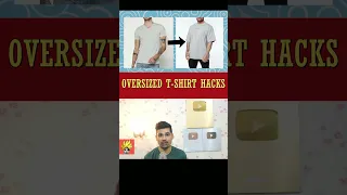 3 Zabardast Oversized T-shirt Fashion Hacks *BUDGET* #shorts #streetstyle #mensfashion