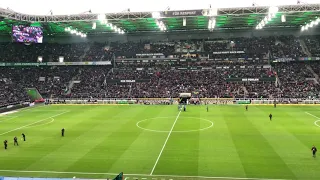 Bundesliga, Borussia Mönchengladbach - FC Bayern München, 07.12.2019, Vorbereitung, Hymne