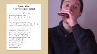 Moon River harmonica lesson (with bends)