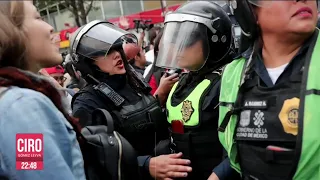 Marcha contra GN en Metro termina en disturbios; no hubo detenidos | Noticias Ciro Gómez Leyva