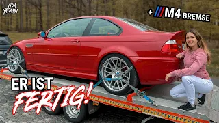 He is done! 😍 | M4 brakes on the E46 | BMW E46 M3 | Lisa Yasmin