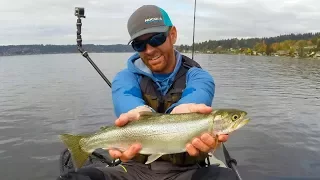 Kayak Fishing: Cutthroat Trout in Seattle | #FieldTrips Ep 11 | Field Trips with Robert Field