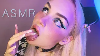 АСМР МАКИЯЖ СЛЮНКОЙ 💦 ASMR RELAXING SPIT PAINTING FOR SLEEP😴/ mouth sounds
