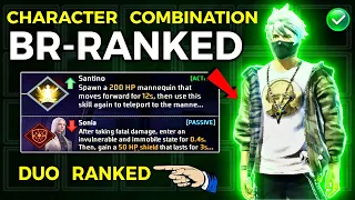 BR ranked (Duo ranked) Character Combination --- Best character combination for free fire