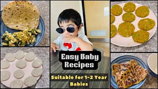 Easy & Nutritious FOOD IDEAS for 1-2 year BABIES 👶 Desi Food | PART 1