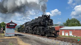 New York Central in Western Maryland! Chasing C&O 1309 Steam Train w/ NYC Long Bell 6-Chime 8/26/22