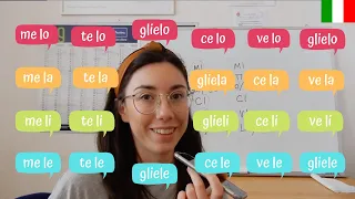 How to Use PRONOMI COMBINATI/DOPPI in Italian Language - ME LA, TE LO, GLIELI, ecc.