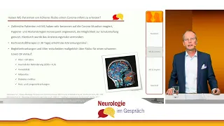 Multiple Sklerose – Vortrag Dr. Carsten Schumann – MS und COVID-19 – Live-Stream 29.01.2022