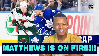 AFRICAN REACTS to Wild @ Maple Leafs 10/14 | NHL Highlights 2023