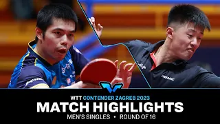 Fanbo Meng vs Chuang Chih-Yuan | MS R16 | WTT Contender Zagreb 2023