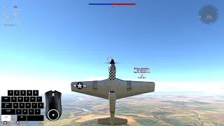 1vs1 war thunder - P-51 D30 Mustang vs BF 109 G6