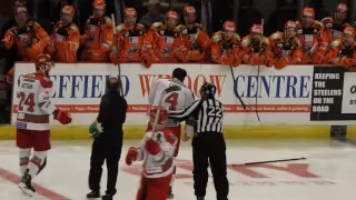 Zack Fitgerald V Mark Louis 16th Oct 2016Sheffield Steelers  v Cardiff Devils