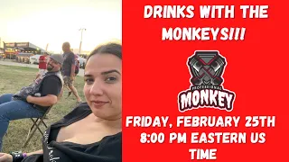 Party with Mr. and Mrs. Monkey! Come share some drinks and laughs!