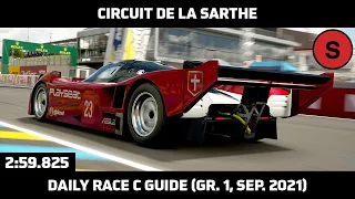 Gran Turismo Sport - Daily Race Lap Guide - Circuit de la Sarthe - Nissan R92CP Gr. 1