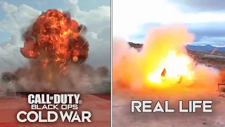 Real Life Explosives VS Black Ops Cold War Explosives Comparison | CoD Black Ops Cold War