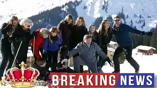 Queen Royal -  Queen of the slopes! Queen Maxima beams with Dutch royals as King Willem photobombs s