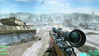 Battlefield 2042: Portal Gameplay BF1942 - 128 Players Conquest Battle of The Bulge Gameplay