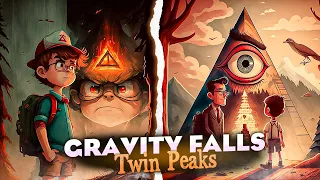 Gravity Falls but it's an Twin Peaks | Art Midjourney