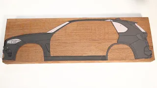 Wood Carving - BMW X5 - Woodworking #shorts