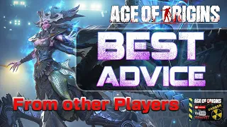 Age of Origins - Advice from Other Players