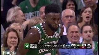 Boston Celtics 19-0 run UNCUT vs Golden State Warriors (11/16/2017)
