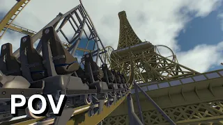 Eiffel Tower Speed Machine POV | No Limits 2 | 60 fps | 2D