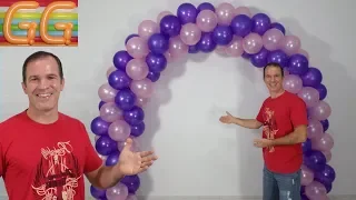 how to make balloon arch WITHOUT STAND