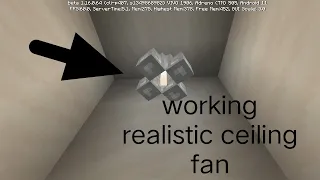 how to make a working ceiling fan in minecraft | 1.16+ | tutorial