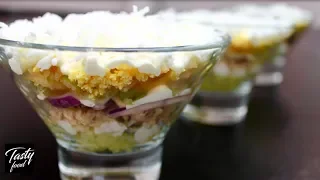 Салат "Нежность" 5 минут, и вкусный салат готов!