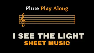 Tangled - I See The Light | Flute Play Along (Sheet Music/Score)