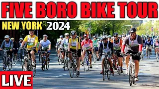🚴‍♀️ Five Borough Bike Tour 2024 New York City LIVE 🚴‍♂️