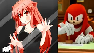 Knuckles rates Anime crush teen characters