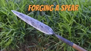 Forging a Spear from Leaf Spring!