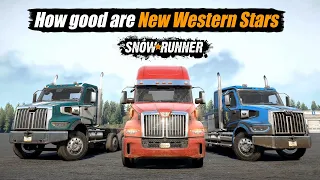Snowrunner Wolf Pack DLC review | 3 New Western Star Trucks
