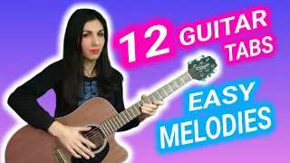 12 КЛАССНЫХ guitar melodies with bass (TABS)