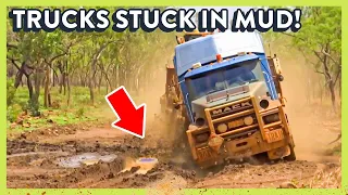 Massive Trucks Get Stuck! How to Rescue a Bogged Road Train