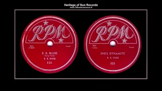 (1951) RPM 323 ''B B  Blues'' b/w ''She's Dynamite'' B. B. King