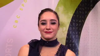 Kaetlyn Osmond post SP Worlds2018