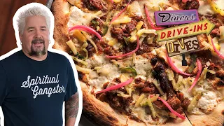 Guy Fieri Eats Heavenly Pizza in a Church | Diners, Drive-Ins and Dives | Food Network