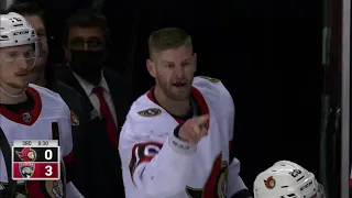 Big Scrum between the Ottawa Senators and Florida Panthers