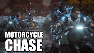 GEARS OF WAR 4 - Motorcycle Chase / Vulture Fight