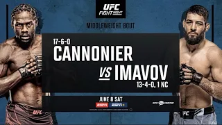 UFC Fight Night Louisville, Cannonier VS Imavov