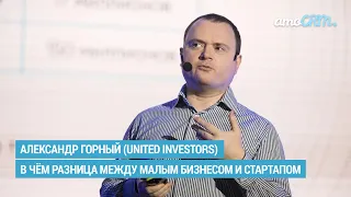 Александр Горный (United Investors) В чём разница между малым бизнесом и стартапом