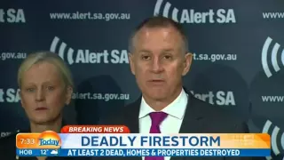 Two killed in a South Australia bushfire (Au)