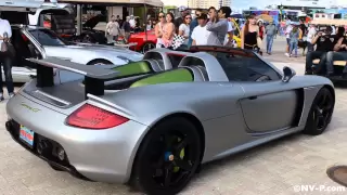 Satin Silver Carrera GT with Straight Pipes- Start up, revving, taking off