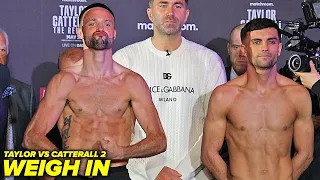 Josh Taylor vs Jack Catterall 2 • Full Weigh In & Face Off Video