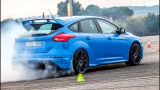 Ford Focus RS vs Honda Civic Type R / Acceleration 0-210 km/h & Exhaust