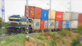 India' s Tallest Train | Monstrous Double Stack Container Train By Indian Railways.